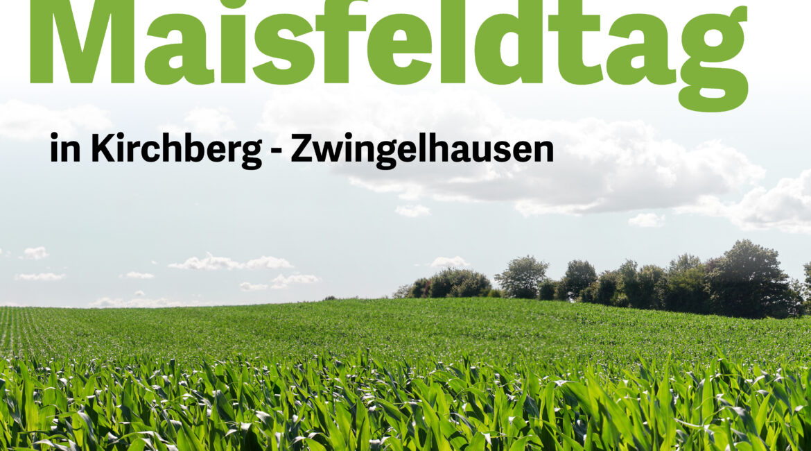 Einladung zum Maisfeldtag in Kirchberg-Zwingelhausen.